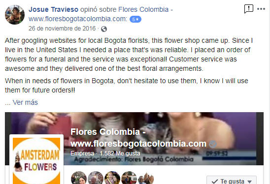 Facebook Flores Colombia